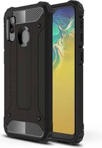 Magic Armor TPU + PC combinatie Case voor Galaxy A20e (zwart)
