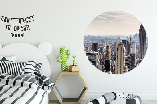 L' Empire State Building de New York Wall Circle Plastic Sheet