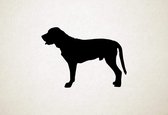 Silhouette hond - Broholmer - S - 43x60cm - Zwart - wanddecoratie