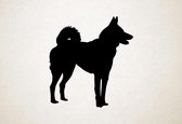 Silhouette hond - West Siberian Laika - West-Siberische Laika - L - 83x75cm - Zwart - wanddecoratie