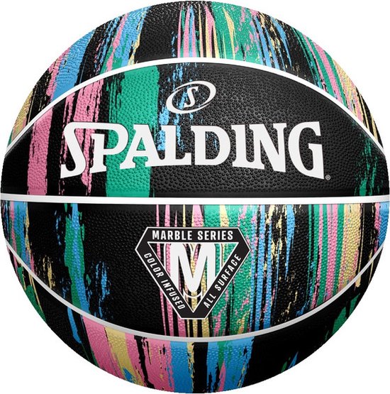 Spalding Marble Basketbal Kinderen - Zwart / Multicolor
