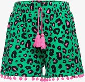 TwoDay meisjes short met luipaardprint - Groen - Maat 158/164