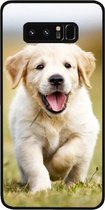 - ADEL Siliconen Back Cover Softcase Hoesje Geschikt voor Samsung Galaxy Note 8 - Labrador Retriever Hond