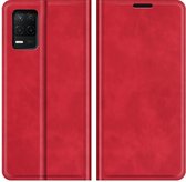 Cazy Realme 8 5G Hoesje Portemonnee Book Case Kunstleer - Rood