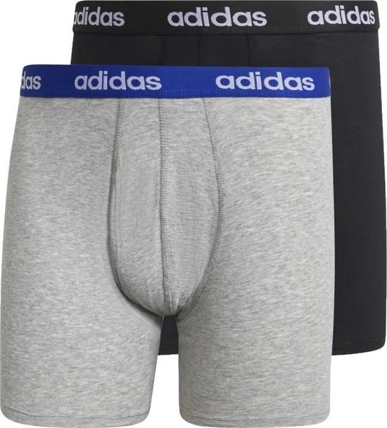 adidas Linear Brief Boxer 2 Pack GN2072, Homme, Zwart, Boxer, Taille: S EU