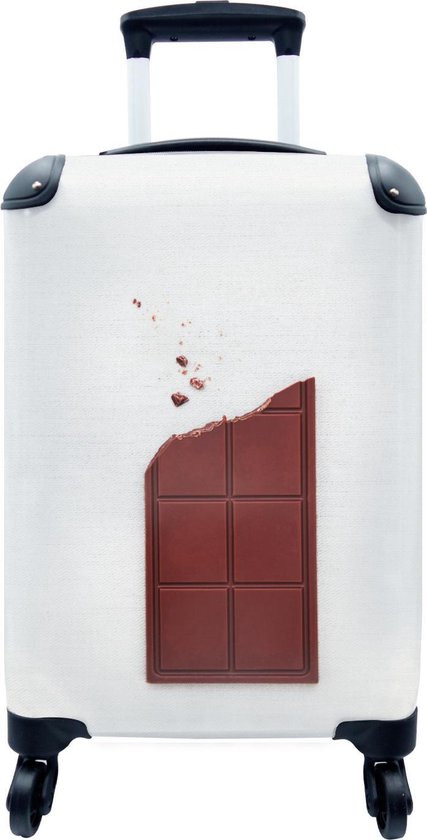 Valise - Bouchée de chocolat - 35x55x20 cm - Bagage à main - Trolley |  bol.com