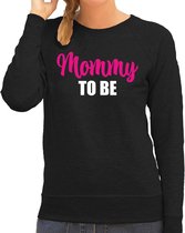 Mommy to be - sweater zwart voor dames - Cadeau aanstaande moeder/ zwanger / mama in verwachting M