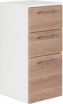 Badkamerkast Ivar Eiken Wit - MDF - Breedte 35.2 cm - Hoogte 75 cm - Diepte 36.8 cm