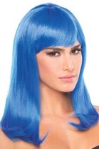 Hollywood Pruik - Blauw - Sexy Lingerie & Kleding - Accessoires