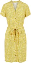 Object Jurk Objhessa Birdy S/s Shirt Dress 114 23035322 Bamboo/animal Dots Dames Maat - 34