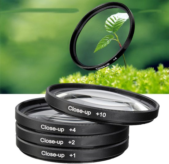 4x 72mm close-up filter macro +1+2+4+10