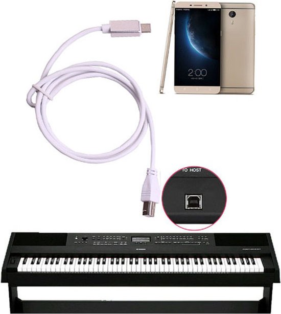 Micro usb-Usb Type B OTG Kabel Printer Telefoon Piano Elektronische drum Midi Keyboard