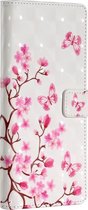 Apple iPhone 12 Pro Max Hoesje - Mobigear - Design Serie - Kunstlederen Bookcase - Blossom - Hoesje Geschikt Voor Apple iPhone 12 Pro Max