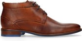 Manfield - Heren - Bruine veterboots - Maat 45