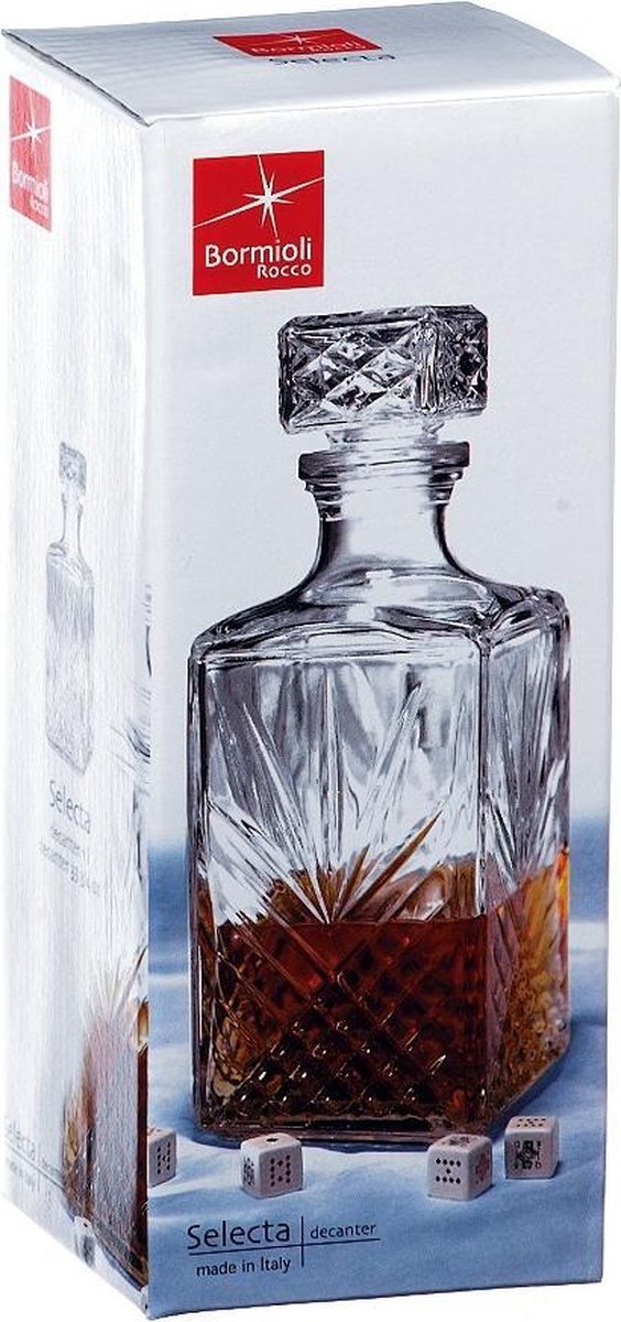 Glazen whisky/water karaf van 1 liter - Kristalglas look whiskey fles - Karaffen - voor sterke drank — cadeau in Koken & Dineren - foto 5