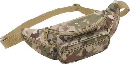 Brandit - Pocket Hip Bag tactical camo one size Heuptasje - One size - Bruin/Groen