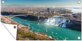 Tuinposter De Niagara watervallen in Noord-Amerika - 80x40 cm - Wanddecoratie Buiten - Tuinposter - Tuindoek - Schuttingposter - Tuinschilderij
