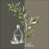 Ambiente - Servetten 'Oil and Olives' (20 stuks, Klein)