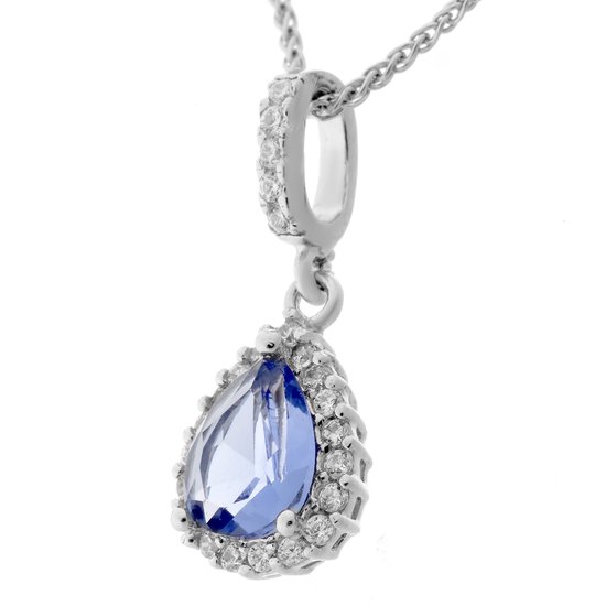 Orphelia ZH-7226 / BT - Pendentif Topaze Bleue - avec Chaîne 45 cm - 925 Sterlingsilver - Zirconium
