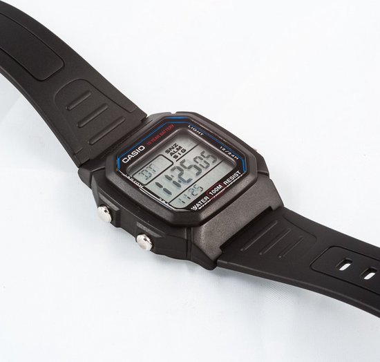 Casio Vintage Edgy W-800H-1AVES Herenhorloge 36,8 mm - Zwart