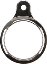 Apple AirTag Hoesje - Mobigear - Keychain Ring Serie - TPU Sleutelhanger - Zilver - Hoesje Geschikt Voor Apple AirTag
