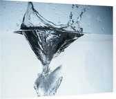 Spattend water closeup - Foto op Plexiglas - 90 x 60 cm
