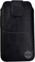 Huawei Y7 2017 Prime Zwart insteekhoesje met riemlus en opbergvakje