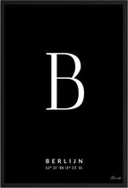 Poster Letter B Berlijn A4 - 21 x 30 cm (Exclusief Lijst)