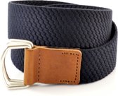 XXL Belts Herenriem Elastisch 1666 - Donkerblauw - 125 cm