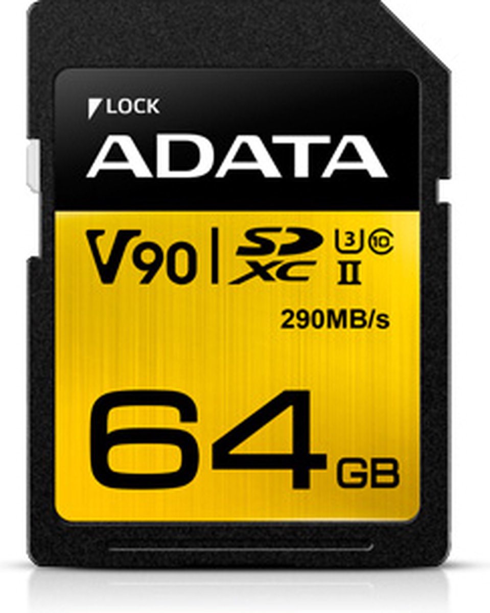 ADATA Premier ONE flashgeheugen 64 GB SDXC UHS-II Klasse 10