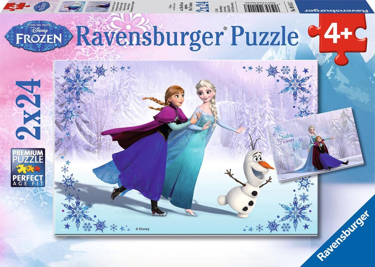 Ravensburger puzzel Disney Frozen - 2 x 24 stukjes