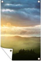 Sunrise in Tuscany affiche de jardin en vrac 120x180 cm - Toile de jardin / Toile d'extérieur / Peintures d'extérieur (décoration de jardin) XXL / Groot format!