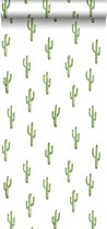 ESTAhome behang kleine woestijn cactussen tropisch junglegroen - 138899 - 53 cm x 10,05 m