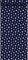 ESTAhome behang sterretjes donkerblauw - 138730 - 53 cm x 10,05 m