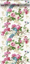 Origin behang paradijsvogels roze - 326151 - 53 cm x 10,05 m
