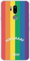 6F hoesje - geschikt voor LG G7 ThinQ -  Transparant TPU Case - #LGBT - Ha! Gaaay #ffffff