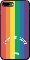 6F hoesje - geschikt voor iPhone 7 Plus -  TPU Case - #LGBT - Love Is Love #ffffff
