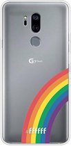 6F hoesje - geschikt voor LG G7 ThinQ -  Transparant TPU Case - #LGBT - Rainbow #ffffff