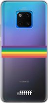 6F hoesje - geschikt voor Huawei Mate 20 Pro -  Transparant TPU Case - #LGBT - Horizontal #ffffff