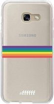Samsung Galaxy A3 (2017) Hoesje Transparant TPU Case - #LGBT - Horizontal #ffffff