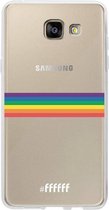 Samsung Galaxy A5 (2016) Hoesje Transparant TPU Case - #LGBT - Horizontal #ffffff