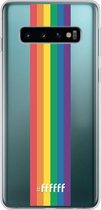 6F hoesje - geschikt voor Samsung Galaxy S10 -  Transparant TPU Case - #LGBT - Vertical #ffffff