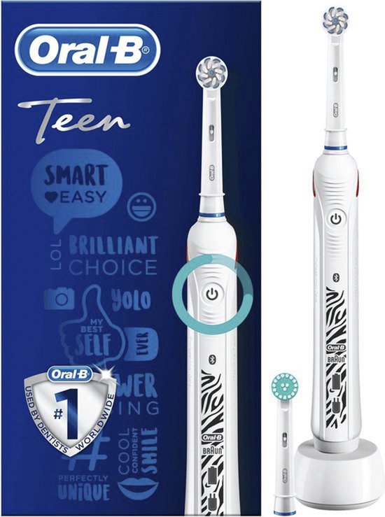 Oral-B Teen - Elektrische Tandenborstel - Wit 1 Handvat en 2 |