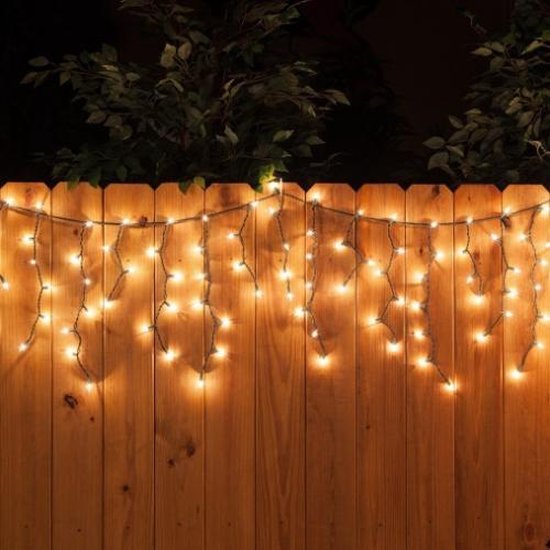IJspegelverlichting - warm wit lichtgordijn - 200 LED - 4 meter - binnen en  buiten -... | bol.com