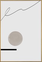 JUNIQE - Poster met kunststof lijst Jump -30x45 /Wit