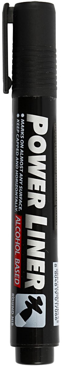 Power Liner, lijndikte 1,5-3 mm, zwart, 1 stuk