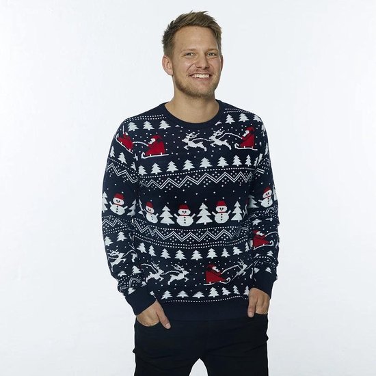Foute Kersttrui Dames & Heren - Christmas Sweater "Stijlvol Kerst" - Kerst trui Mannen & Vrouwen Maat L