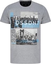 DISSIDENT T-Shirt City Lichtgrijs Man