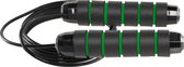 Sport Springtouw antislip handvat met lagers (zwart-groen) 300cm - 170gr - 4mm