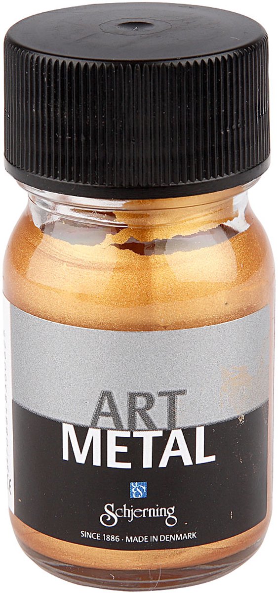 Hobbyverf Metallic, medium goud(5104), 30 ml/ 1 fles